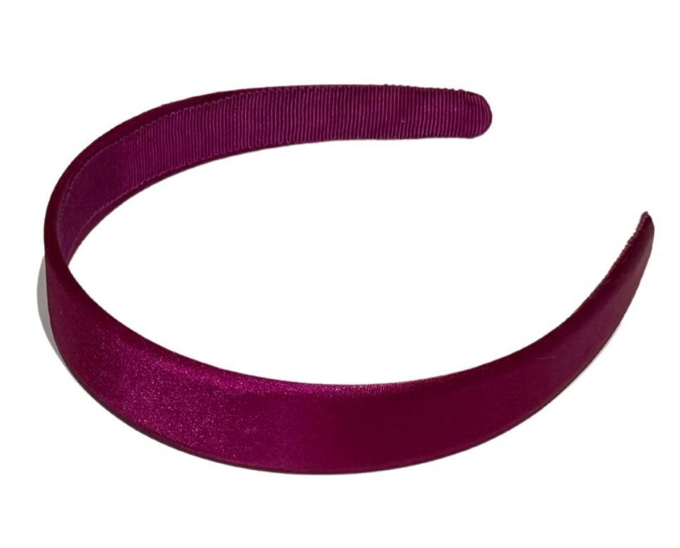 plastic satin headband