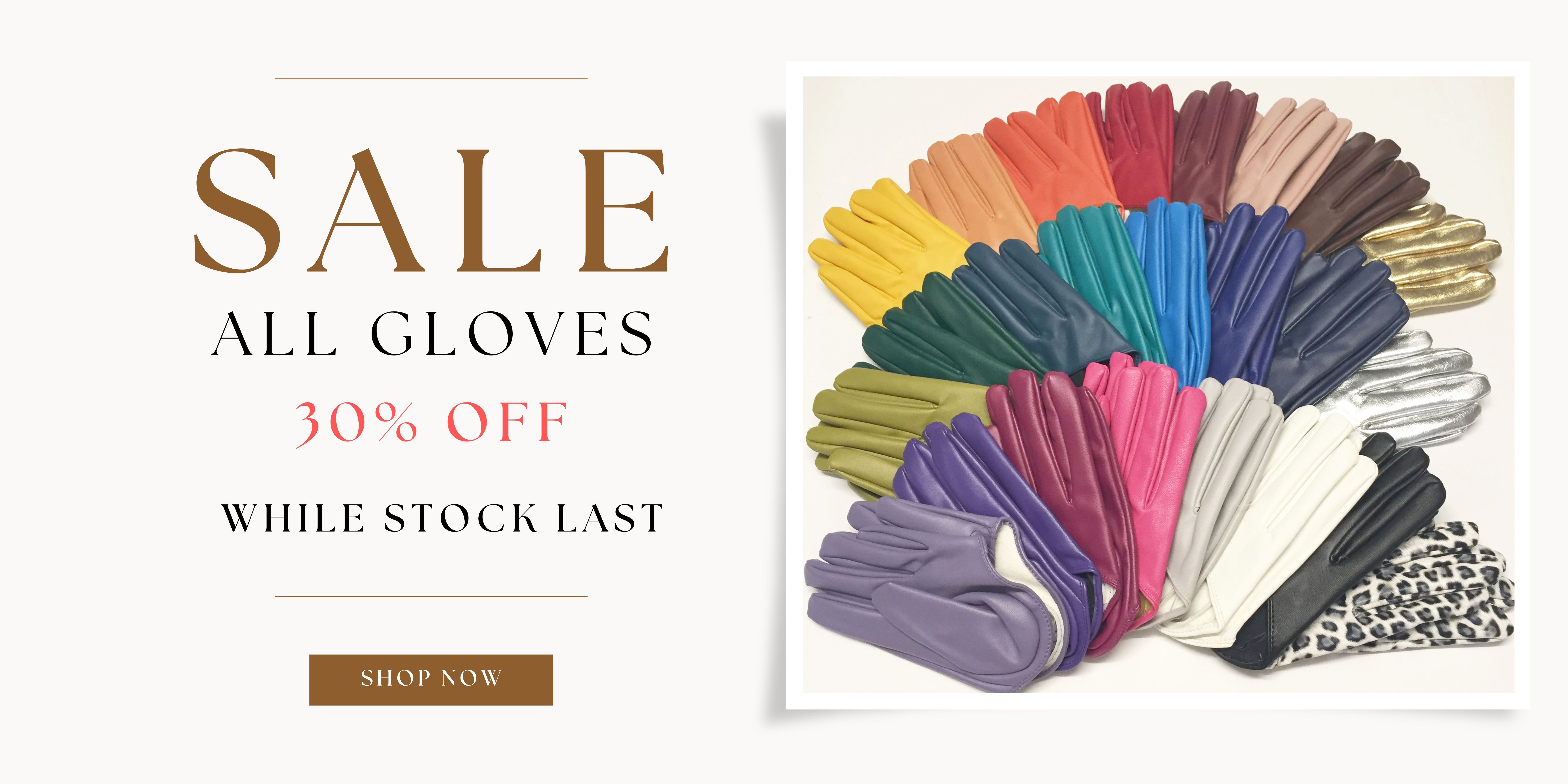 Gloves 30% Off Sale