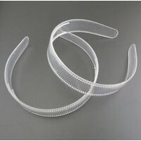 Headband/Plastic [Colour/Size: Clear/with Teeth 12mm]