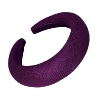 Headband/Padded/Sinamay [Colour: Purple]