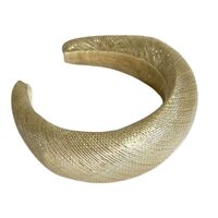 Headband/Padded/Sinamay [Colour: Metallic Gold]