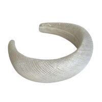 Headband/Padded/Sinamay [Colour: Metallic Silver]