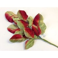 SPECIAL/Velvet Leaf Stem/127  [Colour: Burg/Green]