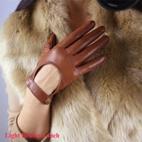 Gloves/Leather/Style 9 - Brown [Size: Small (17.2cm)]