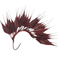 Feather Mount/Style 1 [Colour: Burgundy]