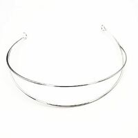 Headband/Metal/Double [Style/Colour: Hoop ends/Silver]