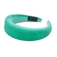 Headband/Padded/Velvet [Colour: Aqua]