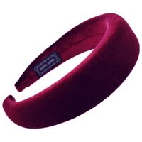 Headband/Padded/Velvet [Colour: Wine]