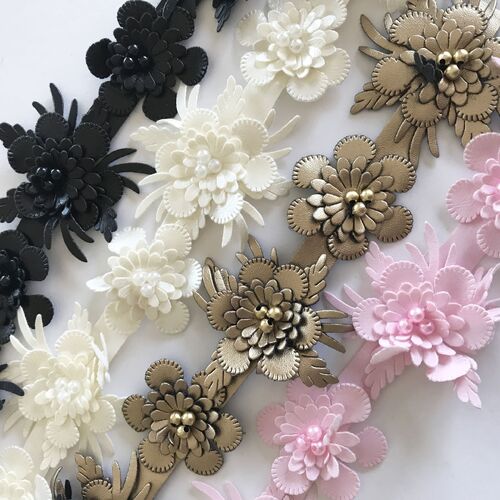 SPECIAL/Faux Leather Flower Trim