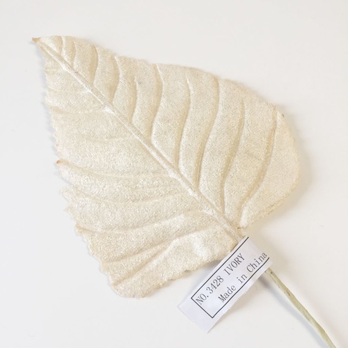 Large Velvet Leaf - Cream